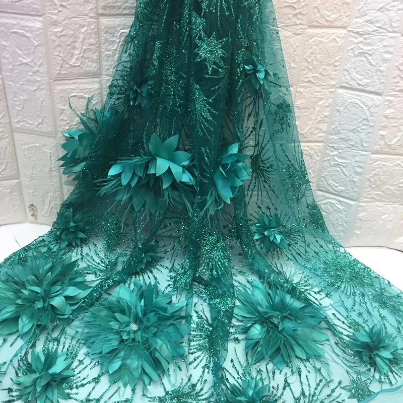 Африканская кружевная ткань вышитая нигерийская Свадебная кружевная ткань высокого качества французский Тюль кружевная ткань с цветком