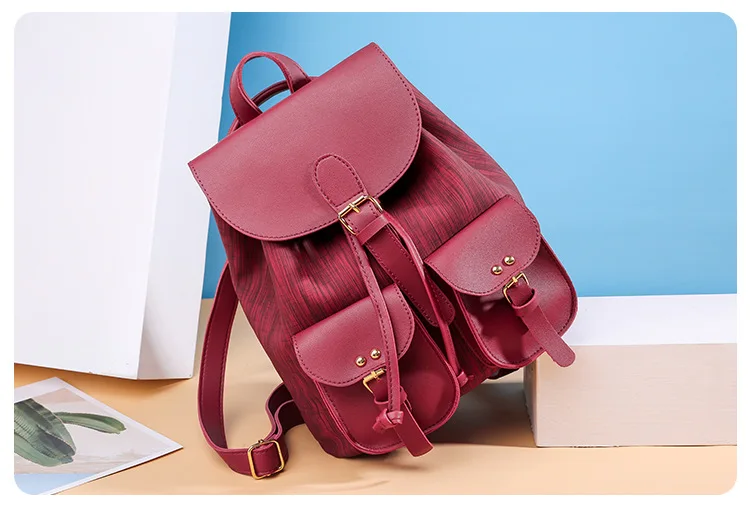 Brown Black Women Backpack Soft Leather School Bag For Teen Girls Casual Travel Bagpack 2019 New Fashion Female Luxury Backpacks (6)