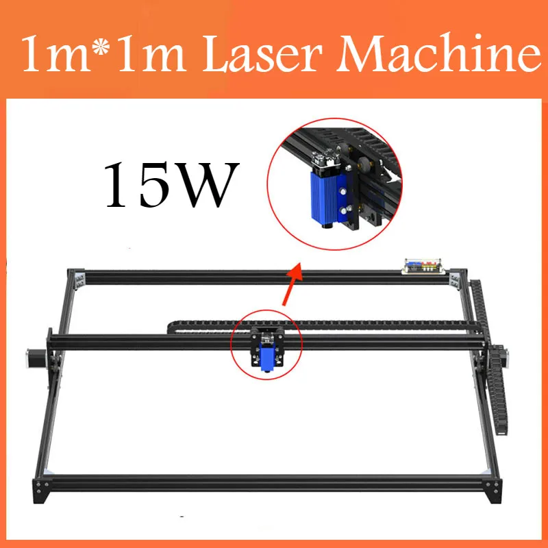 15w laser cutting machine TTL PMW control 1*1m big area 5500mw engraving 2.5w carving cnc router | Инструменты