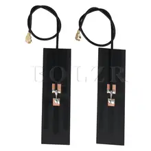 BQLZR 2 шт Черная внутренняя антенна с высоким коэффициентом усиления IPEX1 5,0x1,4 см длина провода 13 см