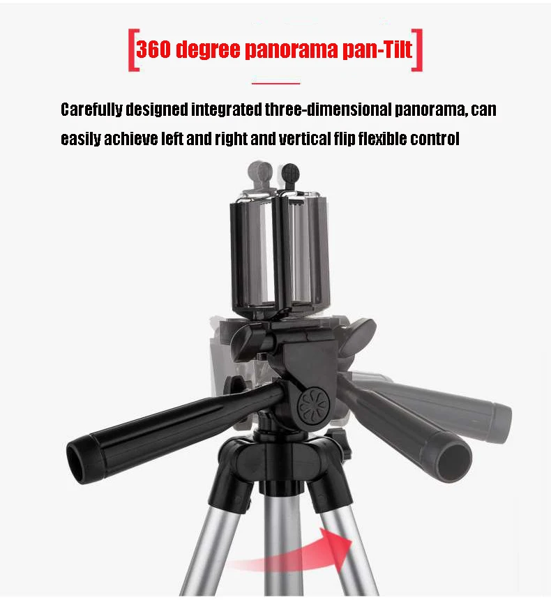 Acegreen складной держатель штатива для камеры с винтом для штатива на 360 градусов стабилизатор штатива из алюминия с держателем для телефона Макс. 1040 мм