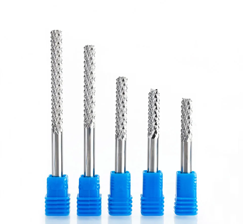 

1 pcs 3.175mm 4mm 6mm Carbide Tungsten Corn Cutter cutting PCB milling bits end mill CNC router bits for wood Engraving machine