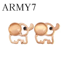 Kişilik saplama küpe kadın kız bayan fil taklidi kulak damızlık küpe tasarım parti takı süsler hediyeler gül altın(China)