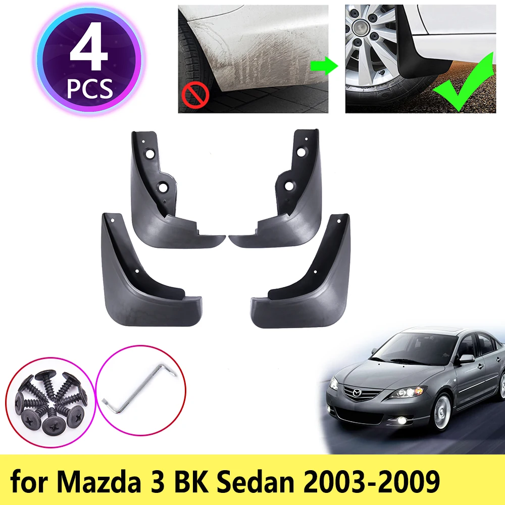 Брызговики для Mazda 3 BK Sedan Saloon 2004 2005 2006 2007 2008 2009 брызговики передних брызговиков