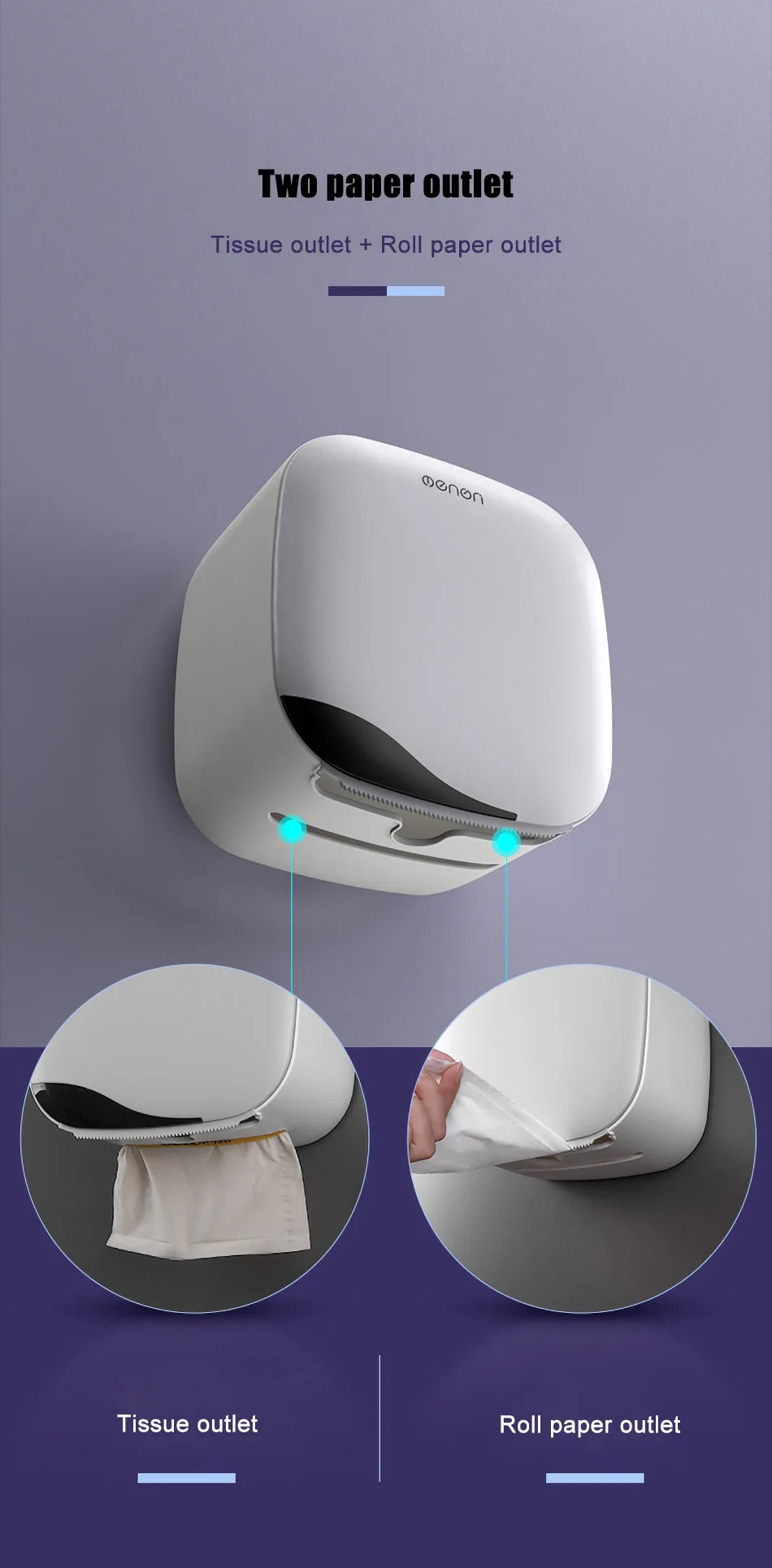 GUNOT настенный держатель для туалетной бумаги водонепроницаемый тканевый ящик многофункциональный ящик для хранения для ванной комнаты портативный держатель для туалетной бумаги