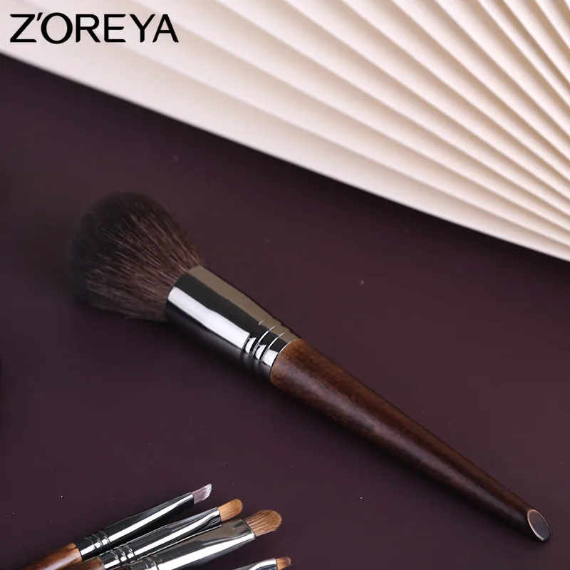 ZOREYA Make Up Brush Set Natural Hair Professional 24PCS Makeup Brushes with Sandalwood Handle 5