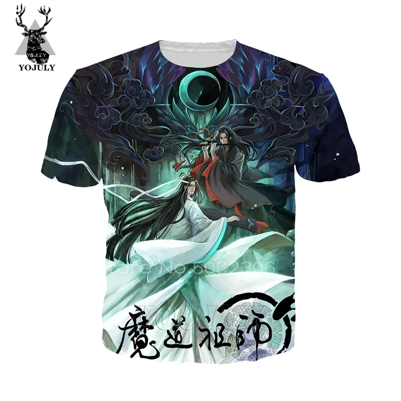 Grandmaster mo dao zu shi wei wu xian/футболка с изображением чужих вещей, футболка с 3D принтом, толстовка lil, футболка с открытым носком, уличная одежда в стиле хип-хоп 237