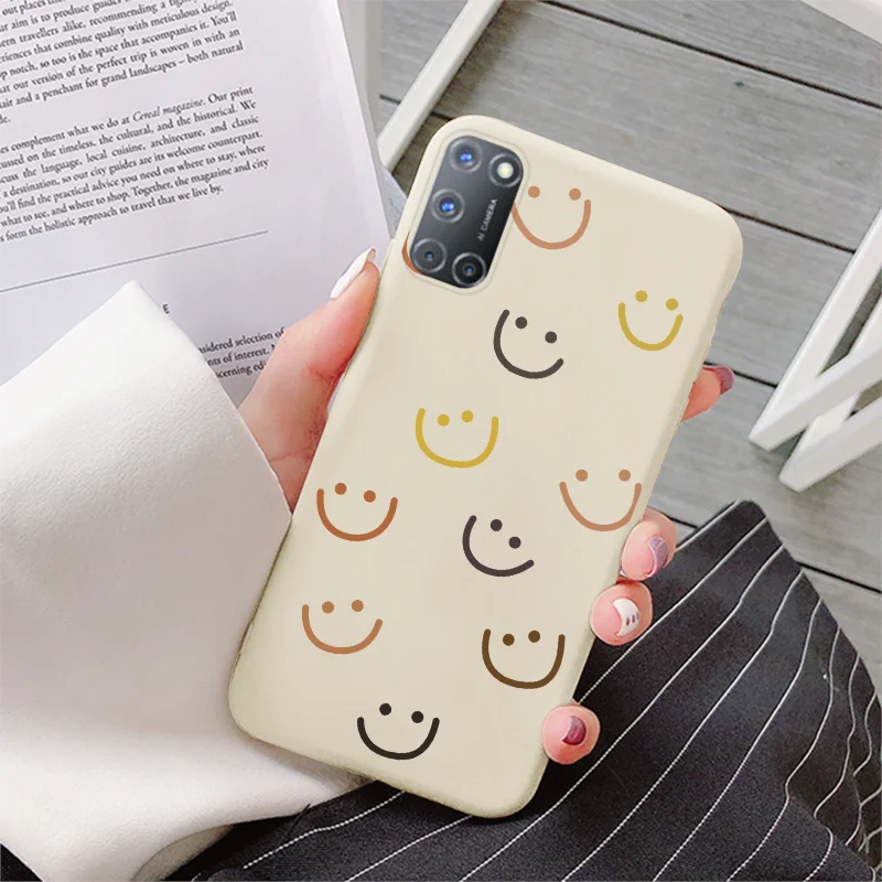 For OPPO A92 A72 A52 Case Cloud Silicone Phone Cover For OPPO A 92 72 52 Butterfly Bumper On OPPOA92 OPPOA72 OPPO52 Flower Coque cases for oppo cell phone Cases For OPPO