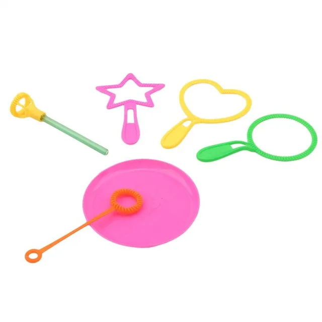6PCS/set Blowing Bubble Soap Tools Toy Bubble Sticks Set Bubble Blower Machine Outdoor Bubble Toys For Kids Children Day Gifts 2
