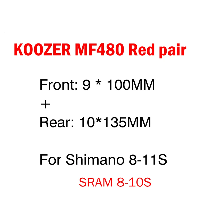 KOOZER MF480 передняя, Задняя Ступица набор 2/4 подшипники 24T трещотка 32 отверстия быстросъемные через ось горный велосипед ступицы для 8 9 10 11S - Цвет: Red 9x100 10x135mm