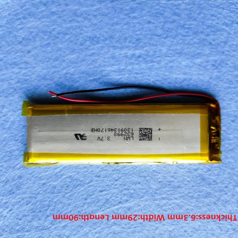 

632990 3.7V 2500MAH lithium polymer battery for radio,Bluetooth,audio,speaker,LED,TOY,GPS,MP4,MP5,tablet pc,POWER BANK