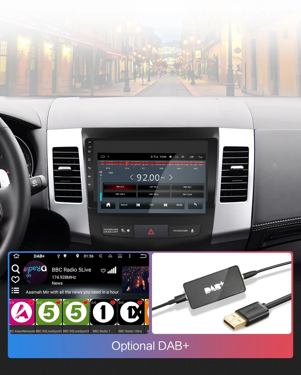 2G+ 32G 9 дюймов 2din Android 8,1 GO Автомобиль Радио DVD плеер для Mitsubishi Outlander XL/Peugeot4007 2006-2011 автомобиль радио gps WI-FI