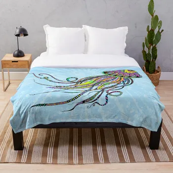

Electric Jellyfish Blanket Wool Flannel Plush Blanket Bedspread For office Sherpa Blanket Couch Quilt Cover Travel