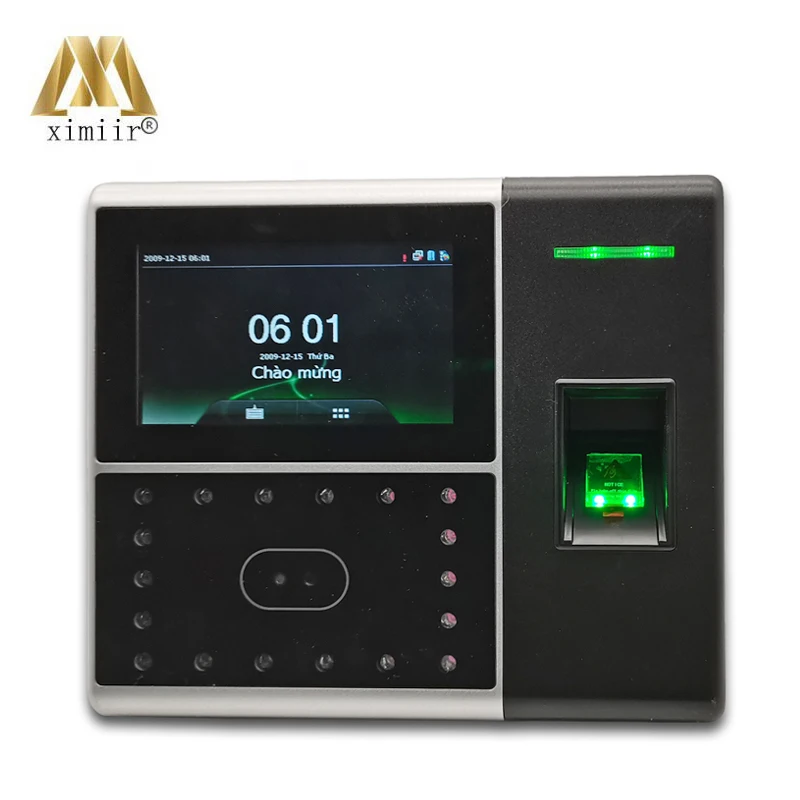 Llinux system attendance device Iface302 face fingerprint 125KHZ RFID function card access control with back up battery - Famidy.com