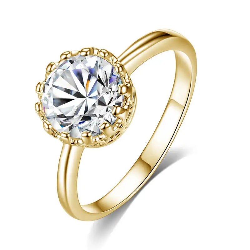 Engagement Ring Luxury Ladies Zircon 