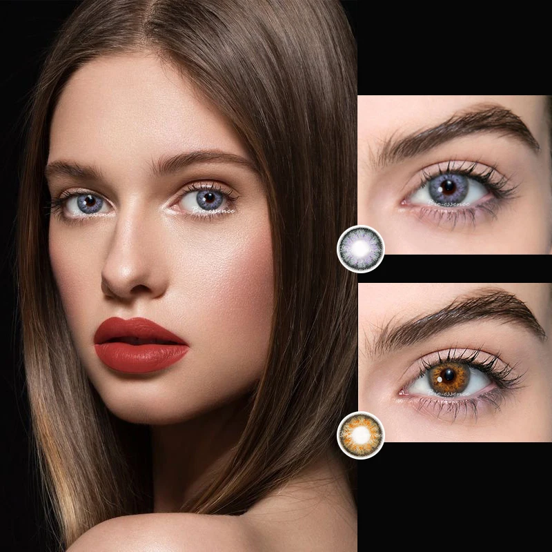 

2pcs Opal Seriers Colored Contact Lenses Eye Year Toss Contact Lenses Color Cosmetic Contact Lens for Eyes 2020 New Bio-essence
