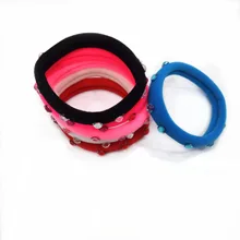 Напрямую от производителя, 10 небольших нейлоновых бурильных лент для волос со стразами, кольцо для полотенец, оплетка, Монохромное эластичное нейлоновое кольцо для волос