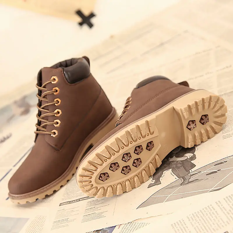 Ceny Buty zimowe damskie buty 2019 modne buty zimowe kobieta płaskie z martin botki sznurowane solidny kwadratowy obcas kobiet śnieg buty