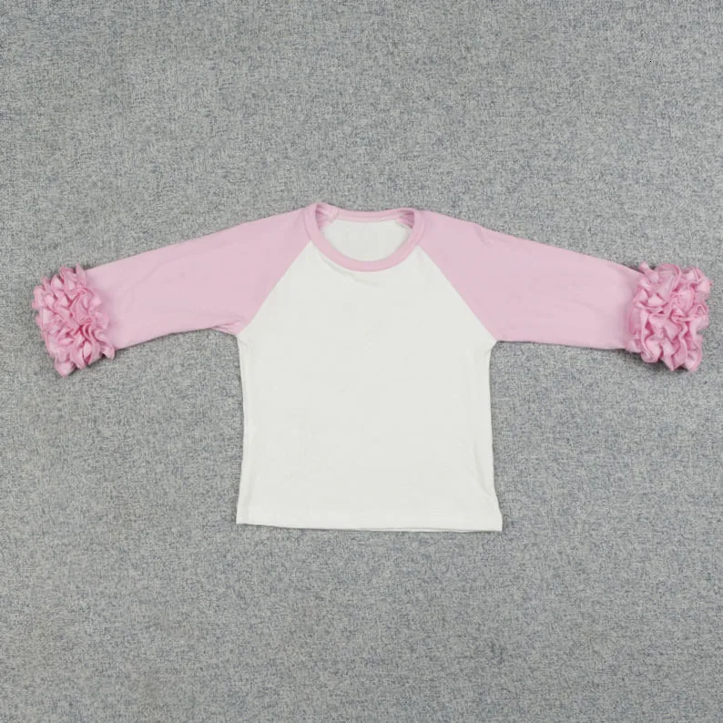 Г. Осень-зима, новая детская хлопковая Футболка кружевная рубашка с длинными рукавами новая дизайнерская зимняя Милая одежда для маленьких девочек