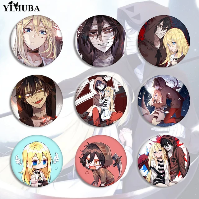 Angels of Death Metal Anime Badge Woman Rachel Gardner Isaac Foster Cartoon  Brooch Man Ray Zack Cute Bag Ornament Accessories - AliExpress