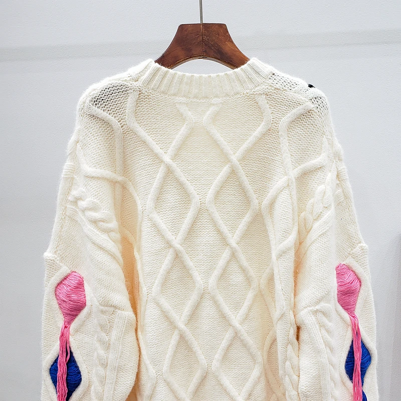 Close-Fitting Turtleneck Lace Splicing Pullover