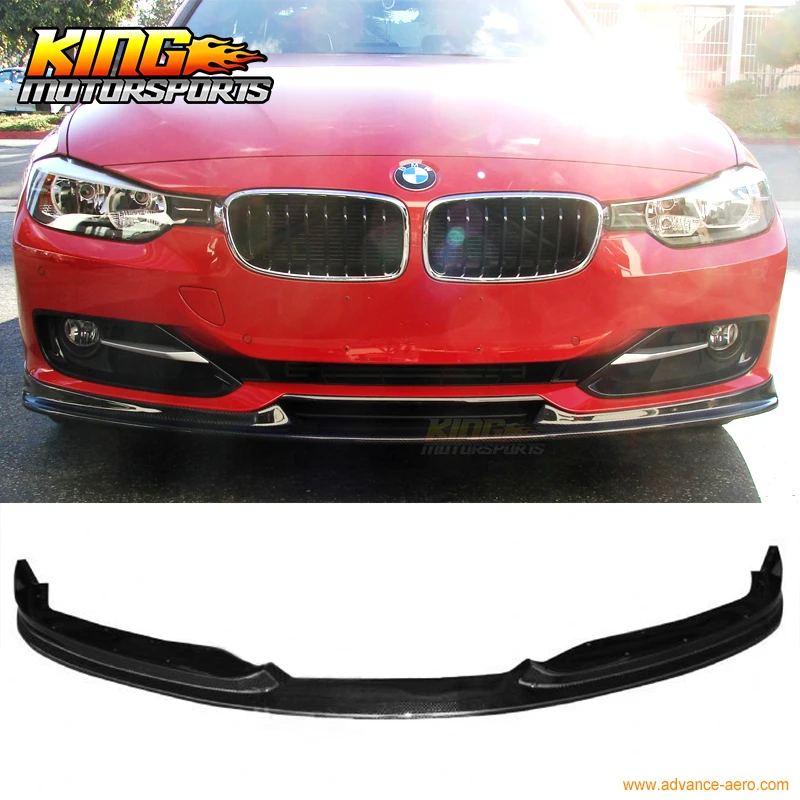 Fit For 2012-2015 BMW F30 3-Series 4Dr HM Style Front Bumper Lip Carbon Fiber CF | Автомобили и мотоциклы