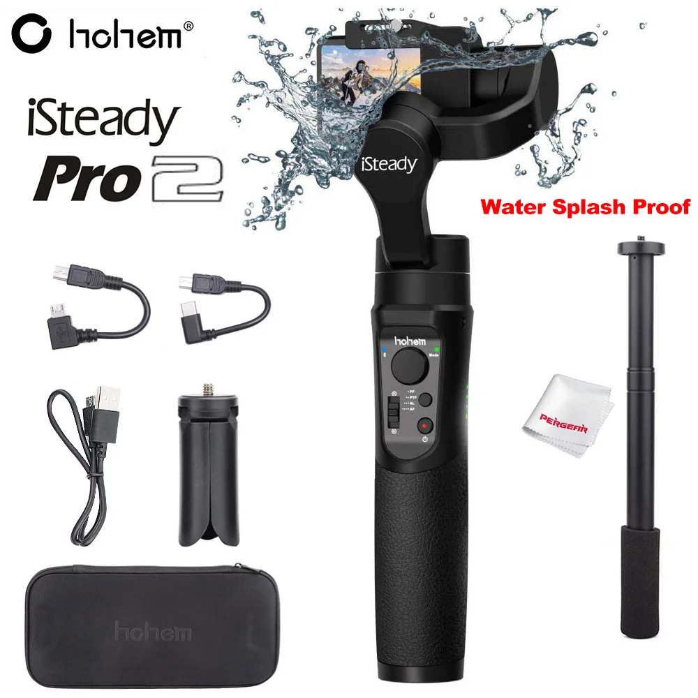 iSteady Pro 2 Kit Hohem iSteady Pro 2 3-осевой Карманный стабилизатор для экшн-камеры GoPro Hero 7/6/5/4/3 для sony RX0 для DJI Osmo движущиеся и игрушечные фигурки, спортивной экшн-камеры SJCAM& YI - Цвет: iSteady Pro 2 Kit
