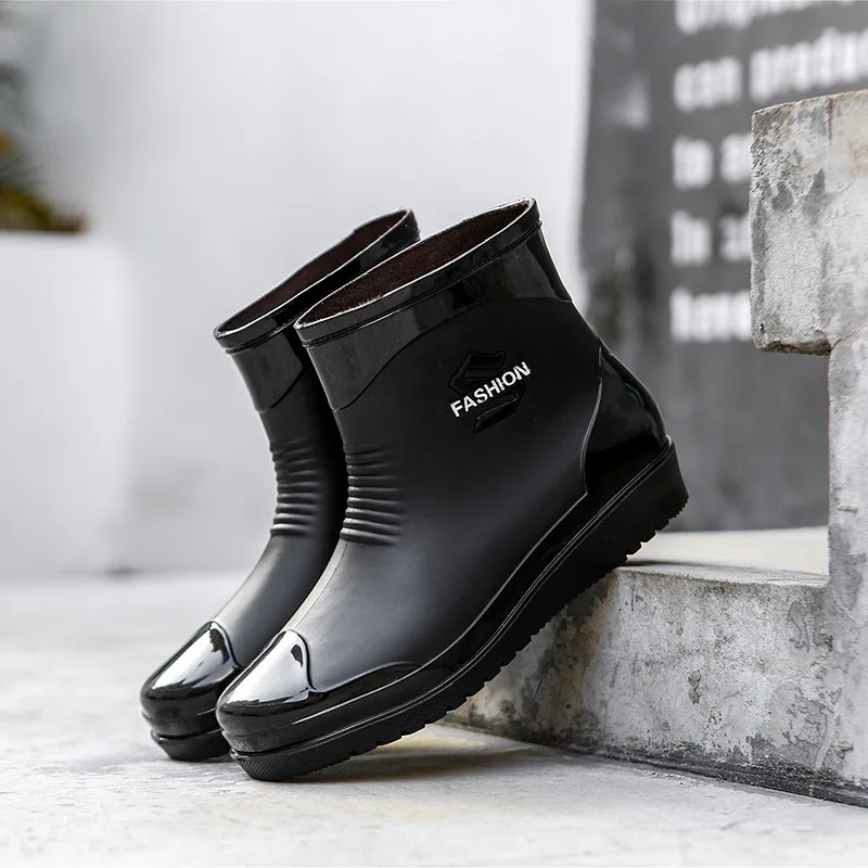 Women Boots Rain Shoes PVC Waterproof 