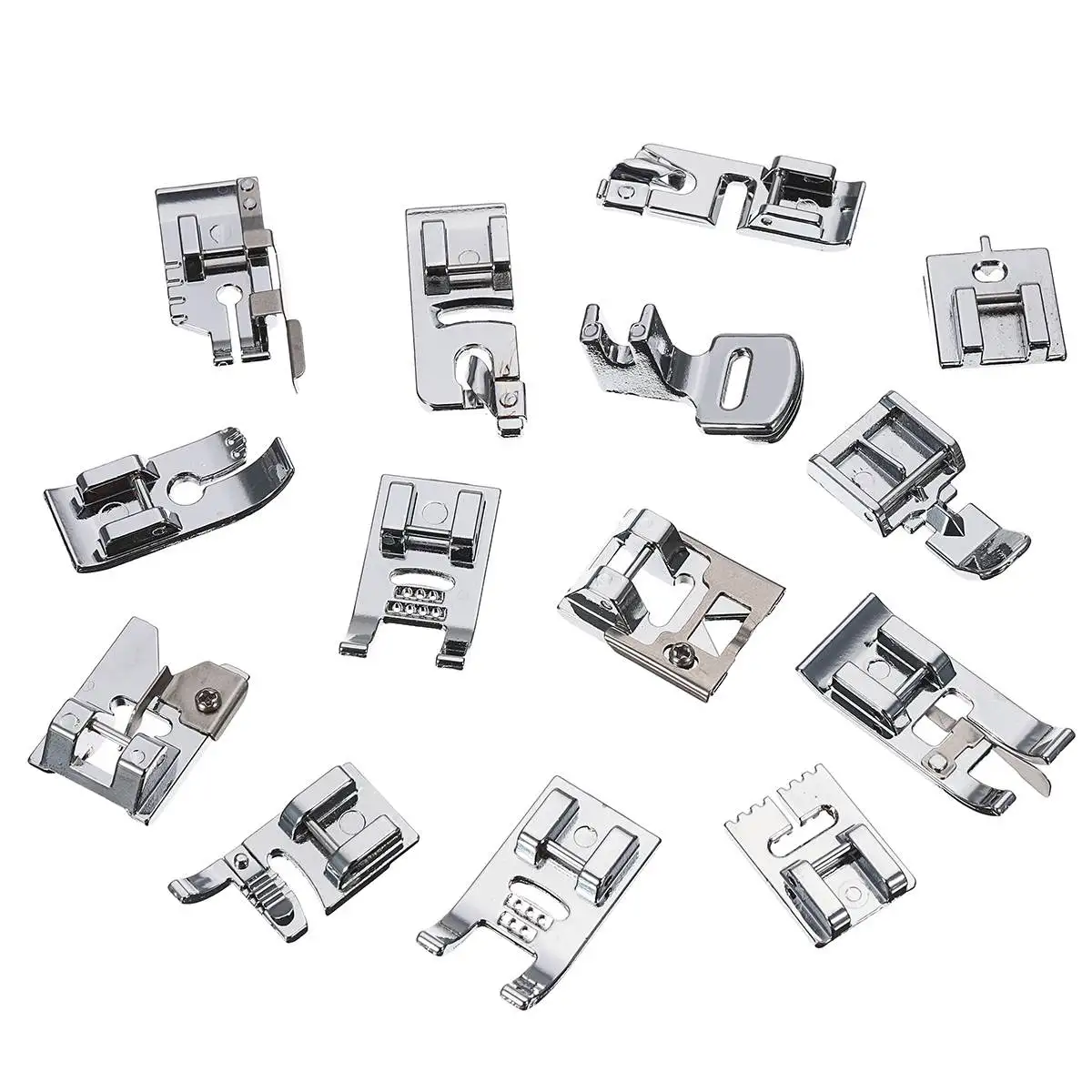 48pcs Mini Sewing Machine Presser Foot Feet For Brother Singer Janome Presser Feet Braiding Blind Stitch Darning