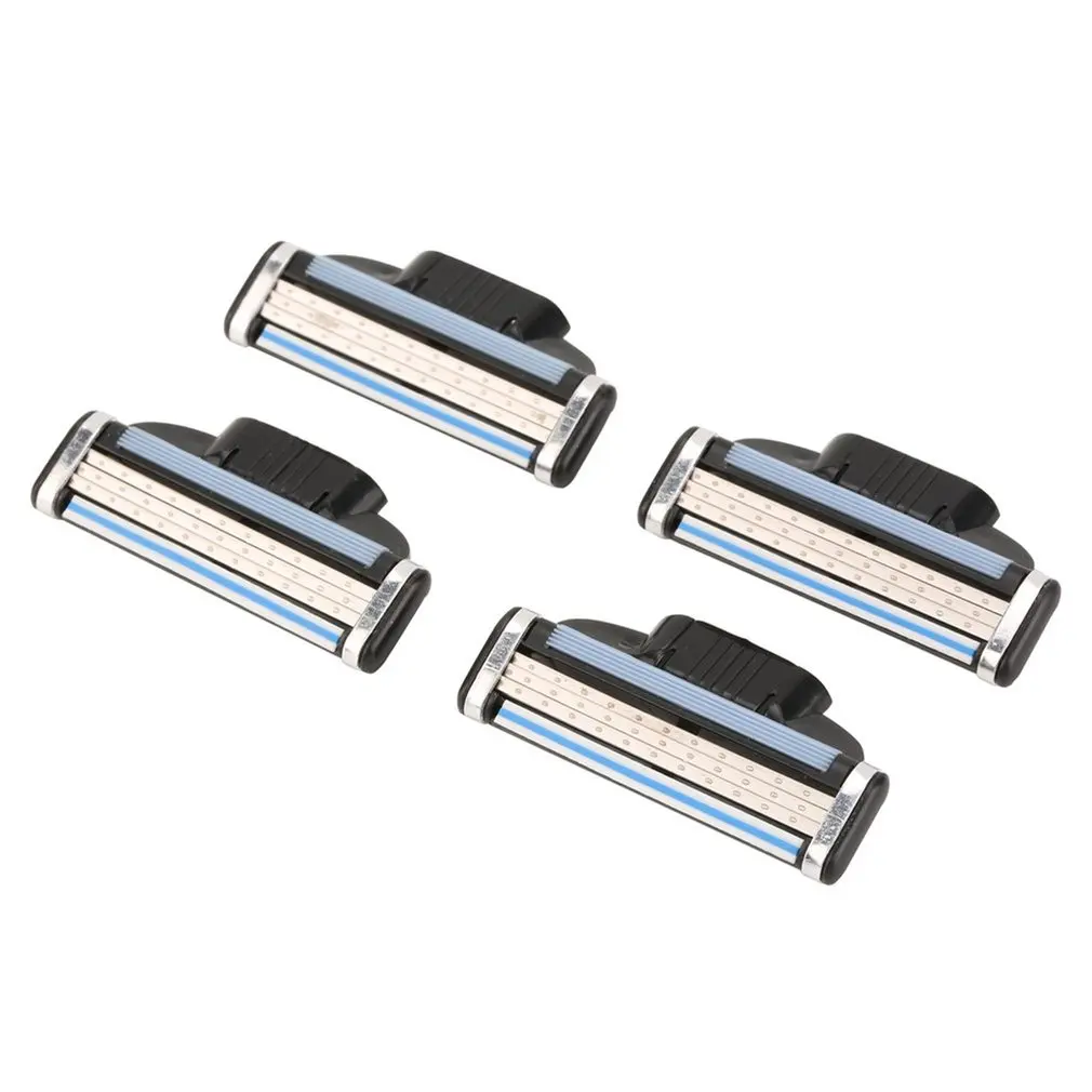 Mejor precio 3 capas de hojas de afeitar afeitado de cara de alta calidad Razors cuchillas de afeitar hombres cara DE SEGURIDAD DE LA ATENCIÓN DE afeitadora Manual de Cassette Lnwy3QpkVa1
