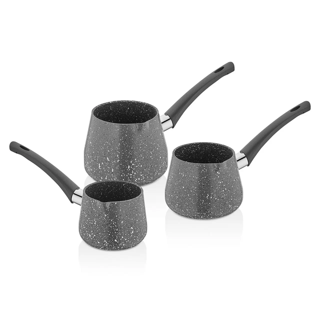 

EWs Gray Color 3 Piece Coffee Pot Set