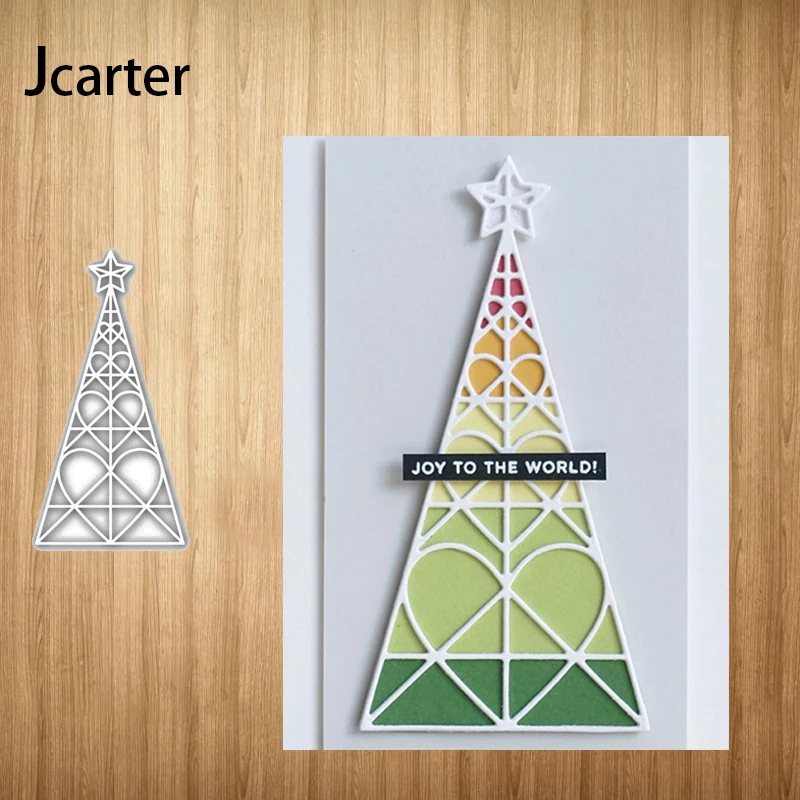 

Christmas Tree Heart Tower Metal Cutting Dies Craft Stencil Diy for Scrapbooking Handmade Tools Make Album Paper Model Template