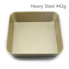 9 дюймов квадратная форма для торта, противень для выпечки, пирожное, чизкейк, форма для выпечки из тяжелой углеродистой стали, антипригарная форма для выпечки