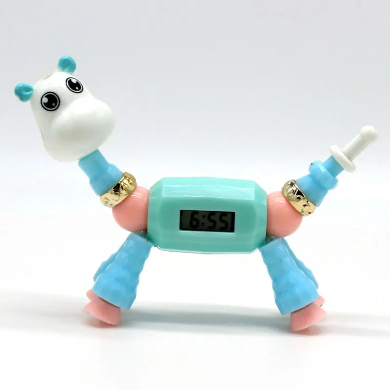 HIYONG модный DIY мультяшный резиновый игрушечный браслет для детей волшебное животное пластиковые браслеты трендовые бусины Единорог для детей подарок - Окраска металла: Toy Bracelet