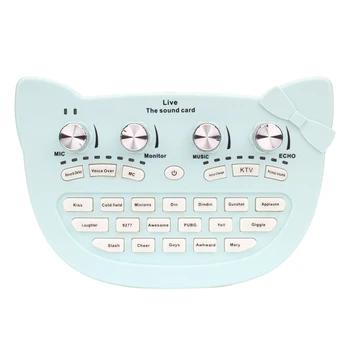 

Voice Changer Mixer Board Music Recording Audio Noise Reduction Singing Live Sound Card Multiple Effects Computer Mobile Phone
