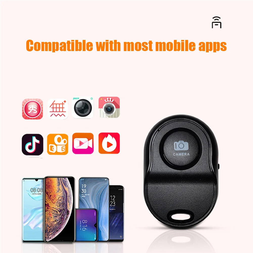 Bluetooth-compatible Remote Control Wireless Controller Self-timer Camera Stick Photo Shutter Release Button for Phone Selfie