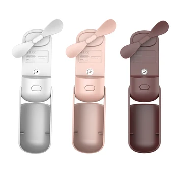 

Portable Mini Folding Spray Fan 1500mAh Large Battery Strong Wind Moisturizing Mist Cooling Home Office Walking Whole Summber