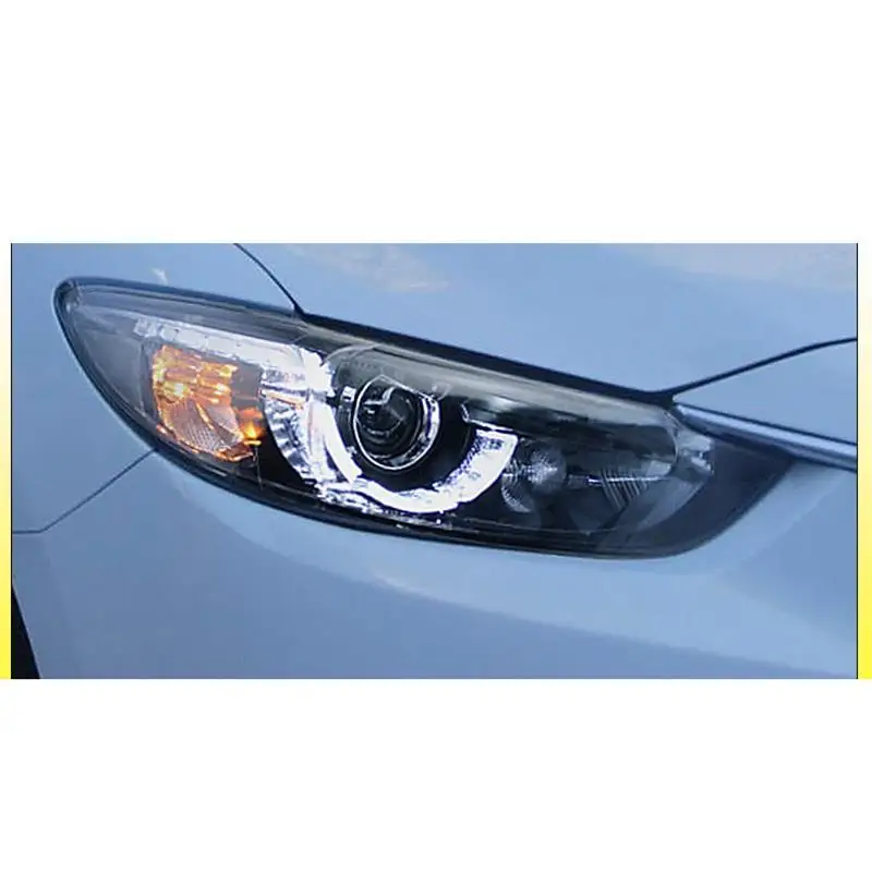 Assessoires ходовой боковой указатель поворота аксессуар Стайлинг Automovil Led Drl фары автомобиля фары в сборе 17 18 для Mazda Atenza