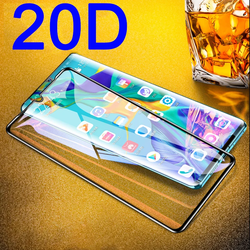 

20D Curved Tempered Glass for Huawei P30 Pro P30 Lite P 30 P30lite P30pro full screen protector on the P30 Lite protective films