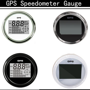 

Car Waterproof GPS Speedometer Gauge Motorcycle universal digital Speedometer 8 Colors Backlight 0~999 MPH Knots Km/h adjustable