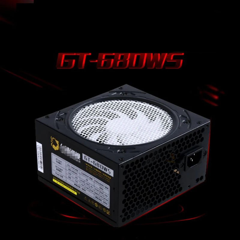 Блок питания для SpeedCruiser ATX 12V Intel AMD 1050 1060 блок питания двойной 6P GPU Номинальная 500W Пиковая 600W источник питания GT-680WS