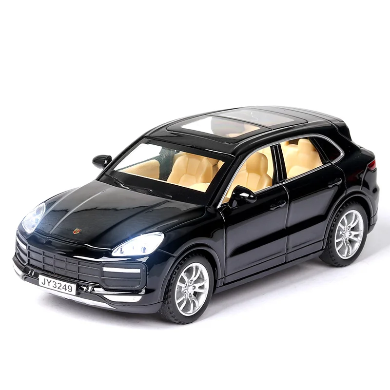 1/32 сплав Cayenne SUV вытяжная задняя модель игрушечного автомобиля литой звуковой светильник Подарочные игрушки для детей