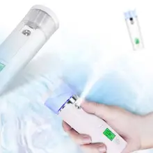 Мини USB нано Пароварка для лица распылитель ЖК-экран тестирование влаги для лица Спа Увлажняющий уход за кожей удобный перезаряжаемый