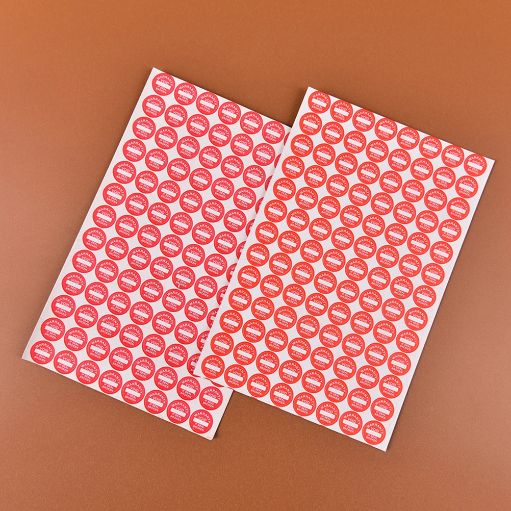 

2sheets (total 208Pcs) Universal Guaranteed VOID Sticker Toy Strong Adhesive Warranty Fragile Seal Label Sticker 10x10mm