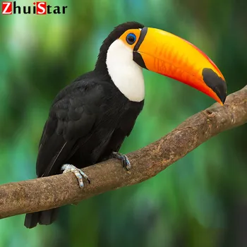 

5D Diamond Painting Toucan - tree-bird Cross Stitch Full Drill Square Diamond Art Embroidery Handwork Home Decoration WHH