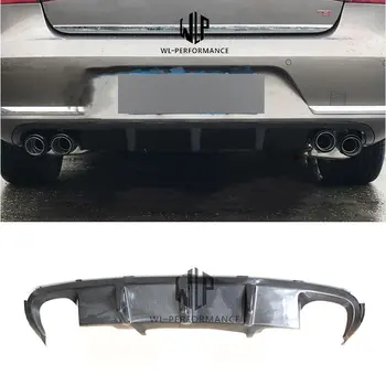 

VW Magotan Carbon Fiber Rear Bumper Lip Diffuser Double Out Car Styling For Volkswagen Magotan JSK Style Car Body Kit 2012-2016