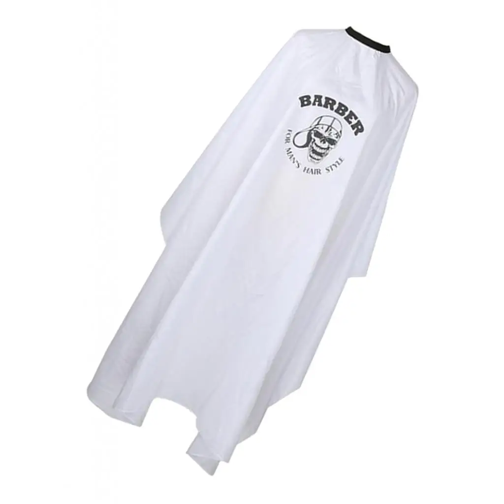 Static Free Barber Stylist Hair Styling Cutting Coloring Shampoo Cape Gown White