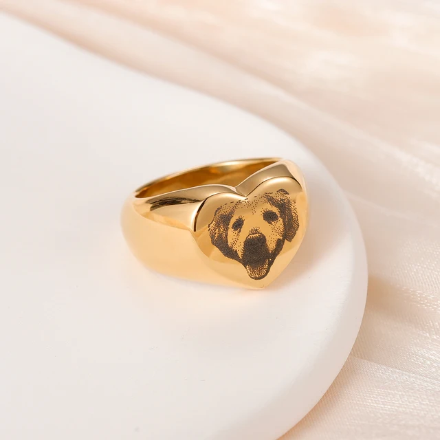 【現品限り】自作デザインリング 犬 15号【サイズ調整承ります】 ed1e8bede06c220112cef2ae61c37e
