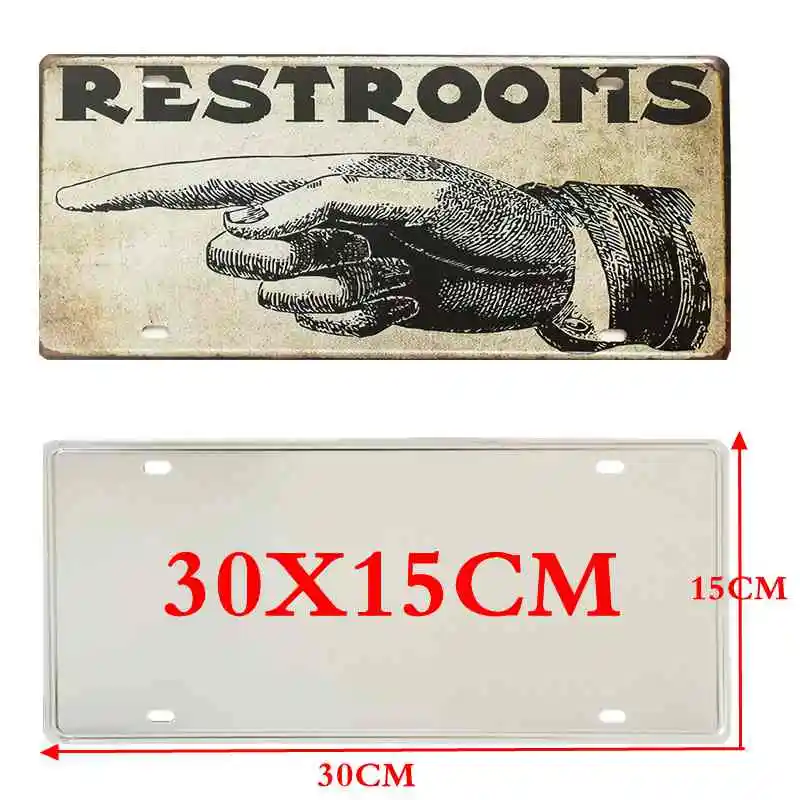 30X15CM National treasure animal License Plate Travel Souvenir Vintage Metal Sign For Wall Art Shop Restaurant Decor DC-0212A