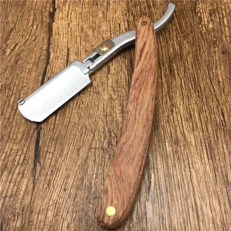 

Rosewood Knife Rack Shaving Hairdressing Razor Shaving Face Hair Knife Scraper Haircut Razor Hair Salon G0726